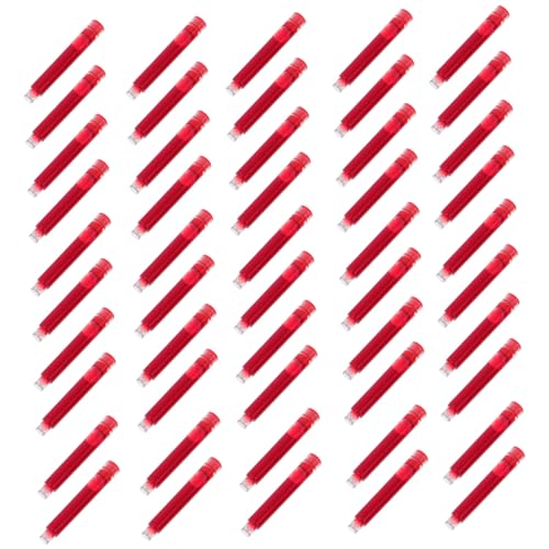 FUNOMOCYA 100 Stück Rote Tintenpatronen für Füllfederhalter Kompatible Nachfüllungen Ergonomisch Einfache Installation Flüssiges Schreiben für Schüler und Bürobedarf FUNOMOCYA 100 Stück Rote Tintenpatronen für Füllfederhalter Kompatible Nachfüllungen Ergonomisch Einfache Installation Flüssiges Schreiben für Schüler und Bürobedarf von FUNOMOCYA