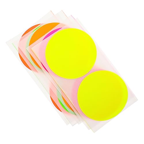 FUNOMOCYA 100 Stück Selbstklebende Runde Farbcodierungsaufkleber Entfernbare Dots für Büro Schule und DIY Beschriften von Behältern Notizen und von FUNOMOCYA
