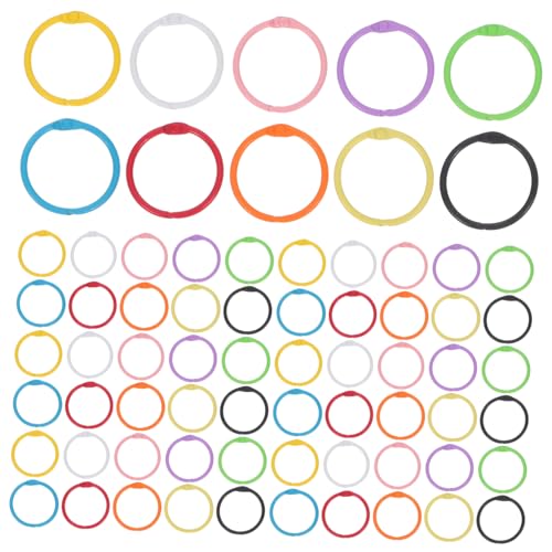 FUNOMOCYA 100 Stück Teiliges Bunte Metall Binder Ringe Außendurchmesser Kratzfeste Langlebige Binderinge für Kalender Notizbücher Karteikarten Vielseitig für Büro Schule Zuhause FUNOMOCYA 100 Stück Teiliges Bunte Metall Binder Ringe Außendurchmesser Kratzfeste Langlebige Binderinge für Kalender Notizbücher Karteikarten Vielseitig für Büro Schule Zuhause von FUNOMOCYA