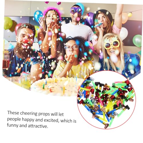 FUNOMOCYA 100 Stück Teiliges Partygebläse Bunte Jubelhörner Laut und Lustig aus Sicherem Material als Geburtstagsgastgeschenke und Partyzubehör für Fröhliche Feierlichkeiten FUNOMOCYA 100 Stück Teiliges Partygebläse Bunte Jubelhörner Laut und Lustig aus Sicherem Material als Geburtstagsgastgeschenke und Partyzubehör für Fröhliche Feierlichkeiten von FUNOMOCYA