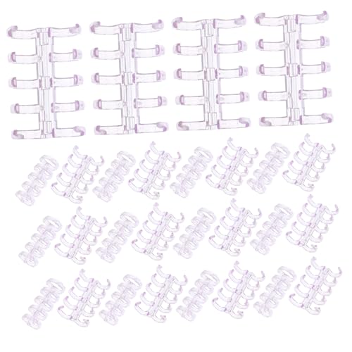 FUNOMOCYA 100 Stück Transparente Binder Ringe aus Kunststoff Offene Lose Ringclips für Karteikarten Leicht zu Handhabende Binderinge für Büro und Schule FUNOMOCYA 100 Stück Transparente Binder Ringe aus Kunststoff Offene Lose Ringclips für Karteikarten Leicht zu Handhabende Binderinge für Büro und Schule von FUNOMOCYA