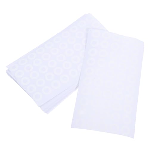 FUNOMOCYA 1000Stücke Lochschutzaufkleber aus Selbstklebende Verstärkungsetiketten für Papierstanzer Reparieren und Verstärken von Löchern Ordnern und Dokumenten von FUNOMOCYA
