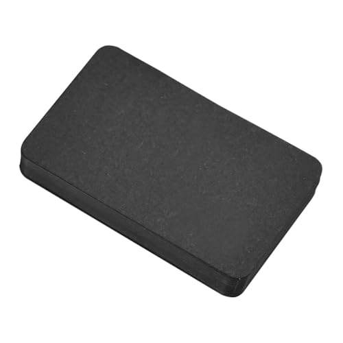 FUNOMOCYA 100Stücke Schwarze Leere Karten Notizpapier Visitenkarten DIY Karten für Schule und Büro Praktische Karteikarten Verbessern von Sprachkenntnissen und Schreibfähigkeiten von FUNOMOCYA