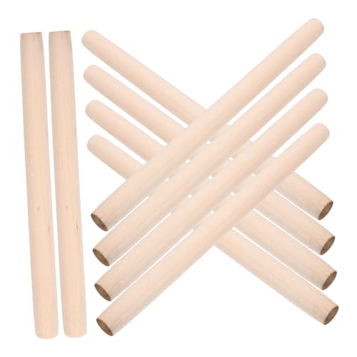 FUNOMOCYA 10Stücke Hartholz Dübelstangen Unbehandelte Holzstäbe für DIY Projekte Glatt Präzise Verarbeitet für Möbelbau Bastelarbeiten Vielseitige FUNOMOCYA 10Stücke Hartholz Dübelstangen Unbehandelte Holzstäbe für DIY Projekte Glatt Präzise Verarbeitet für Möbelbau Bastelarbeiten Vielseitige von FUNOMOCYA
