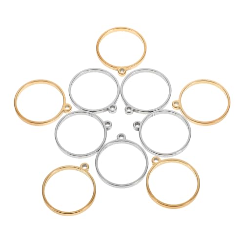 FUNOMOCYA 10Stücke Lünettenrahmen Runde Schmuckfassungen mit Offener Rückseite für DIY Harzguss und Schmuckherstellung Robust und Vielseitig für Kreative Projekte von FUNOMOCYA