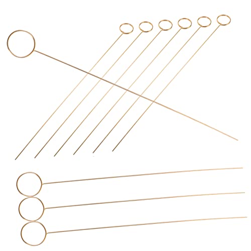 FUNOMOCYA 10Stücke Runde Metallkartenhalter Für Blumenarrangements Eleganter Fotohalter Für Hochzeiten Und Events Platzkartenhalter Für Tischdekoration Goldene Clips Für Memo Und Bilder von FUNOMOCYA