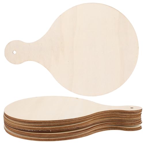 FUNOMOCYA 10Stücke Teiliges DIY Holzschneidebrett Runde Holzplatten Unvollendete Holzmalereipaneele für Dekoration und Kunsthandwerk FUNOMOCYA 10Stücke Teiliges DIY Holzschneidebrett Runde Holzplatten Unvollendete Holzmalereipaneele für Dekoration und Kunsthandwerk von FUNOMOCYA