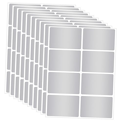 FUNOMOCYA 12 Blatt wasserfestes Etikettenpapier Aufkleber wiederverwendbar Flaschenetikett Kategorie Speicheretiketten Etiketten zum Organisieren das Haustier Silver FUNOMOCYA 12 Blatt wasserfestes Etikettenpapier Aufkleber wiederverwendbar Flaschenetikett Kategorie Speicheretiketten Etiketten zum Organisieren das Haustier Silver von FUNOMOCYA