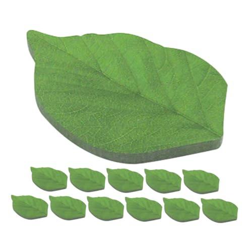 FUNOMOCYA 12 Packungen Haftnotizen Blattform Grün Selbstklebende Notizzettel aus Papier Realistische Optik Langlebig und Vielseitig für Büro Zuhause Basteln und Dekoration FUNOMOCYA 12 Packungen Haftnotizen Blattform Grün Selbstklebende Notizzettel aus Papier Realistische Optik Langlebig und Vielseitig für Büro Zuhause Basteln und Dekoration von FUNOMOCYA