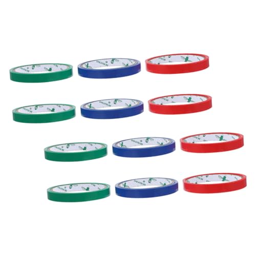 FUNOMOCYA 12 Rollen Pet Verpackungsband Farbiges Siegelband Rot Blau Grün Je Stark Haftendes Klebeband für Beutelversiegelung Supermarkt Bindemaschine Vielseitig Einsetzbar FUNOMOCYA 12 Rollen Pet Verpackungsband Farbiges Siegelband Rot Blau Grün Je Stark Haftendes Klebeband für Beutelversiegelung Supermarkt Bindemaschine Vielseitig Einsetzbar von FUNOMOCYA