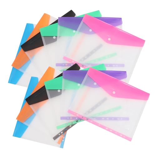 FUNOMOCYA 12 Stück Dokumententaschen Transparente Wasserdichte PP Ordner mit Druckknopf für Büro Schule und Zuhause Vielseitige Aufbewahrung für Unterlagen und Büromaterialien FUNOMOCYA 12 Stück Dokumententaschen Transparente Wasserdichte PP Ordner mit Druckknopf für Büro Schule und Zuhause Vielseitige Aufbewahrung für Unterlagen und Büromaterialien von FUNOMOCYA
