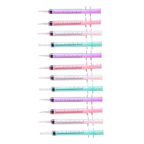 FUNOMOCYA 12 Stück Schwarze Gel Tinten Kugelschreiber Spritzenform Ergonomisch Reibungslos Schreibend Komfortabler Griff für Schule Büro Schreiben und Skizzieren FUNOMOCYA 12 Stück Schwarze Gel Tinten Kugelschreiber Spritzenform Ergonomisch Reibungslos Schreibend Komfortabler Griff für Schule Büro Schreiben und Skizzieren von FUNOMOCYA