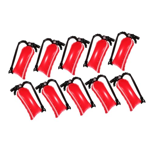 FUNOMOCYA 12 Stück Teiliges Aufblasbare Feuerlöscher Luftballons aus Aluminiumfolie Strapazierfähig und Reißfest als Feuerwehr Deko für Kindergeburtstag Party und Feuerwehrmann Themenfeiern von FUNOMOCYA