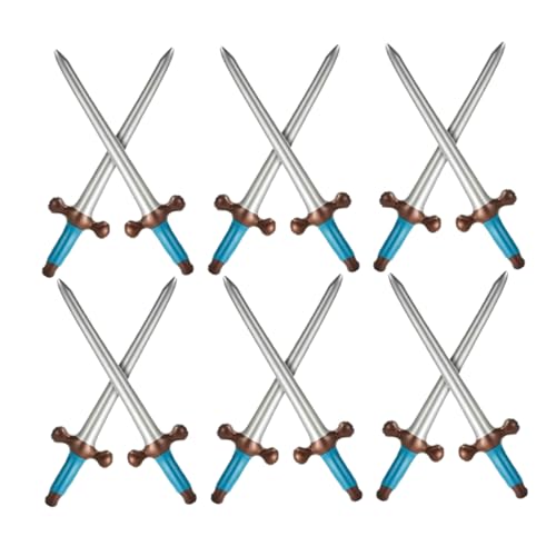 FUNOMOCYA 12 Stück Teiliges Aufblasbares Piratenschwert Leichtes Cosplay mit Ergonomischem Griff für Party Zubehör Karneval Mottoparty von FUNOMOCYA