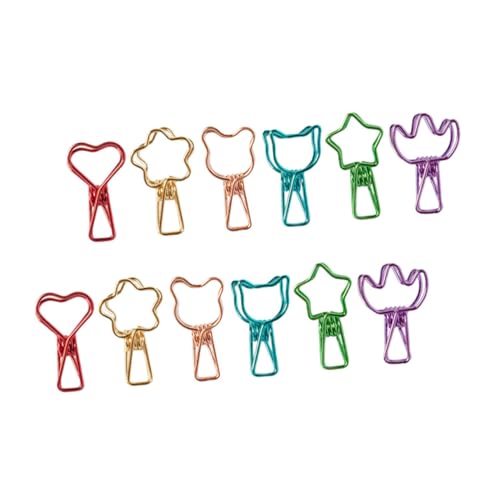 FUNOMOCYA 12 Stück Teiliges Bunte Metallklammern in Süßen Tier und Blumenformen Kleine Kreative Büroklammern für Dokumentenorganisation Schüler Studenten Vielseitige Farbige Papierklemmen FUNOMOCYA 12 Stück Teiliges Bunte Metallklammern in Süßen Tier und Blumenformen Kleine Kreative Büroklammern für Dokumentenorganisation Schüler Studenten Vielseitige Farbige Papierklemmen von FUNOMOCYA