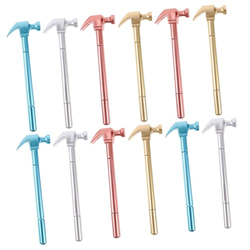 FUNOMOCYA 12 Stück Teiliges Hammerförmige Gelstifte mit Deckel Langlebige und Rutschfeste Schreibstifte für Schule Büro und Unterschriften Farbenfrohe Kugelschreiber für Prüfungen und FUNOMOCYA 12 Stück Teiliges Hammerförmige Gelstifte mit Deckel Langlebige und Rutschfeste Schreibstifte für Schule Büro und Unterschriften Farbenfrohe Kugelschreiber für Prüfungen und von FUNOMOCYA