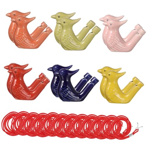 FUNOMOCYA 12 Stück Teiliges Keramik Vogelwasserpfeifen Farbenfrohe Porzellan Tierpfeifen mit Klaren Einstellbaren Vielseitige und Dekorationsidee als Geburtstagsgeschenk FUNOMOCYA 12 Stück Teiliges Keramik Vogelwasserpfeifen Farbenfrohe Porzellan Tierpfeifen mit Klaren Einstellbaren Vielseitige und Dekorationsidee als Geburtstagsgeschenk von FUNOMOCYA