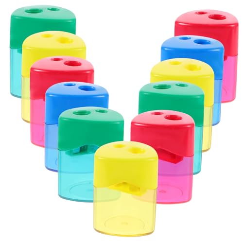 FUNOMOCYA 12 Stück Teiliges Manuelles Bleistiftspitzerset mit Doppellöchrigen Handspitzern Tragbar Farbenfrohes Design Geeignet für Schnelles und Einfaches Anspitzen Verschiedener FUNOMOCYA 12 Stück Teiliges Manuelles Bleistiftspitzerset mit Doppellöchrigen Handspitzern Tragbar Farbenfrohes Design Geeignet für Schnelles und Einfaches Anspitzen Verschiedener von FUNOMOCYA