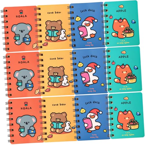 FUNOMOCYA 12 Stück Teiliges Mini Notizbuch mit Spiralbindung Süße Cartoon Tierdesigns Tragbares Liniertes Notizblock mit Abreißbaren für Notizen To Do Listen Büro und Reisen FUNOMOCYA 12 Stück Teiliges Mini Notizbuch mit Spiralbindung Süße Cartoon Tierdesigns Tragbares Liniertes Notizblock mit Abreißbaren für Notizen To Do Listen Büro und Reisen von FUNOMOCYA