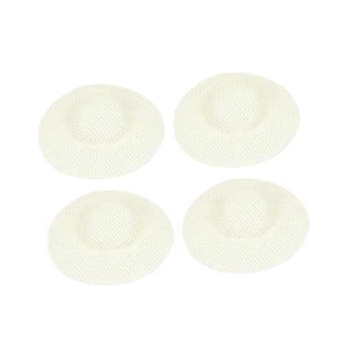 FUNOMOCYA 12 Stück Teiliges Mini Papier Stoffhut Handgefertigter Puppenhut mit Breiter Krempe DIY Zubehör für Puppen Bären und Bastelprojekte für Dekoration und Partybedarf von FUNOMOCYA
