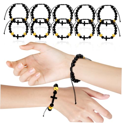 FUNOMOCYA 12 Stück Teiliges Softball Armband aus Widerstandsfähigen Acrylperlen Verstellbares Sport Schmuckarmband für Damen und Herren als Party Dekoration und für Sportbegeisterte von FUNOMOCYA