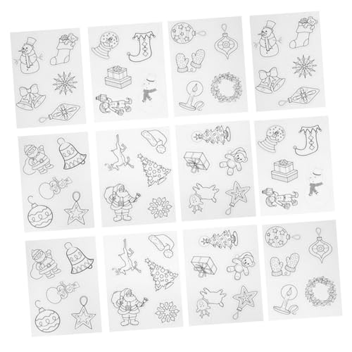 FUNOMOCYA 12 Stück Teiliges Weihnachts Schrumpffolien aus Hochwertigem Kunststoff Material Hitzeaktivierbare Bastelfolien für DIY Kunstprojekte Kinderfreundlich Formstabil für Kreative FUNOMOCYA 12 Stück Teiliges Weihnachts Schrumpffolien aus Hochwertigem Kunststoff Material Hitzeaktivierbare Bastelfolien für DIY Kunstprojekte Kinderfreundlich Formstabil für Kreative von FUNOMOCYA
