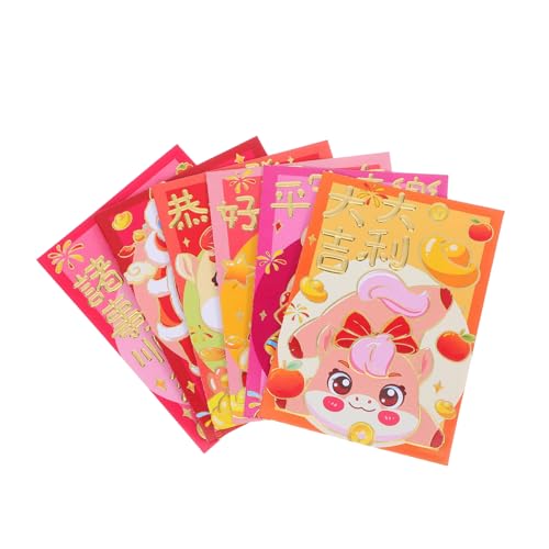 FUNOMOCYA 120 Stück Rote Umschläge Frühlingsfest Pferde Design Chinesische Neujahrs Hongbao Umschläge für Geldgeschenke und Grußkarten Kreative Geschenkverpackung für und Freunde von FUNOMOCYA