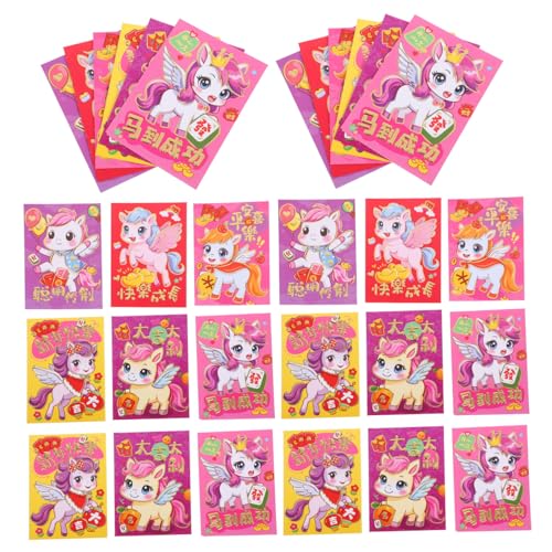 FUNOMOCYA 120 Stück Rote Umschläge Jahr Des Pferdes Cartoon Pferd Design Lunar Year Glückwunschumschläge Hong Bao Für Frühlingsfest Geburtstag Hochzeit Party FUNOMOCYA 120 Stück Rote Umschläge Jahr Des Pferdes Cartoon Pferd Design Lunar Year Glückwunschumschläge Hong Bao Für Frühlingsfest Geburtstag Hochzeit Party von FUNOMOCYA