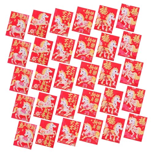 FUNOMOCYA 120 Stück Rote Umschläge Pferde Motiv Lunar Year Envelopes Cartoon Stil Kinderfreundlich Leuchtender Druck Traditionelle Glücksbringer Für Frühlingsfest Hochzeit Feiern FUNOMOCYA 120 Stück Rote Umschläge Pferde Motiv Lunar Year Envelopes Cartoon Stil Kinderfreundlich Leuchtender Druck Traditionelle Glücksbringer Für Frühlingsfest Hochzeit Feiern von FUNOMOCYA