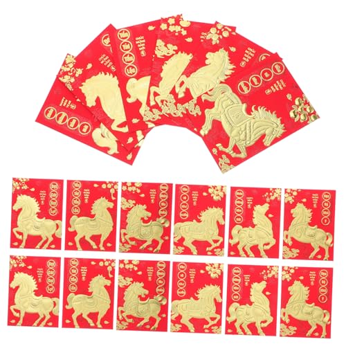 FUNOMOCYA 120 Stück Vietnamesische Neujahrsumschläge Jahr Des Pferdes Rote Papierumschläge Motiven Traditionelle Lucky Money Pockets für Hochzeit und Feierlichkeiten FUNOMOCYA 120 Stück Vietnamesische Neujahrsumschläge Jahr Des Pferdes Rote Papierumschläge Motiven Traditionelle Lucky Money Pockets für Hochzeit und Feierlichkeiten von FUNOMOCYA