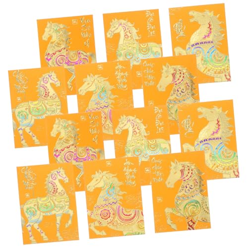 FUNOMOCYA 120 Stück Vietnamesische Neujahrsumschläge Pferde-motiv Gelbe Papier-hong-bao Umschläge Traditionelle Glückswünsche für Frühlingsfest Geburtstagsfeier und Geldgeschenke FUNOMOCYA 120 Stück Vietnamesische Neujahrsumschläge Pferde-motiv Gelbe Papier-hong-bao Umschläge Traditionelle Glückswünsche für Frühlingsfest Geburtstagsfeier und Geldgeschenke von FUNOMOCYA