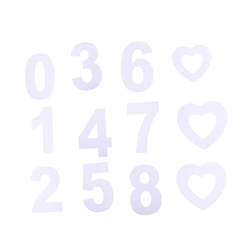 FUNOMOCYA 13 Stück Teiliges Zahlen und Herz Schablonen aus Sicherem Material Wiederverwendbare Cake Stencils für DIY Torten für Geburtstags Hochzeits und Party Dekorationen FUNOMOCYA 13 Stück Teiliges Zahlen und Herz Schablonen aus Sicherem Material Wiederverwendbare Cake Stencils für DIY Torten für Geburtstags Hochzeits und Party Dekorationen von FUNOMOCYA