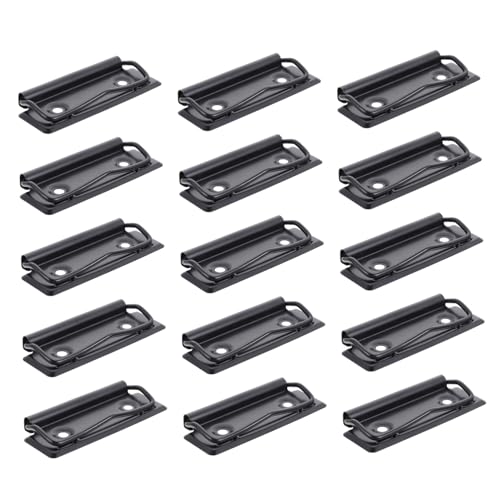 FUNOMOCYA 15 Stück Teiliges Metallklemmen für Dokumente Leichtgewichtige Klemmbrett Clips für Büro und Schule Organisieren von Unterlagen und Menüs von FUNOMOCYA