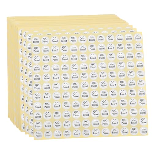 FUNOMOCYA 150 Blatt Pass das Inspektionsetikett Inspektionstags qc übergebene Tags Kreisetiketten selbstklebendes Etikettenpapier Prüfplakette Aufkleber aus beschichtetem Papier Weiß FUNOMOCYA 150 Blatt Pass das Inspektionsetikett Inspektionstags qc übergebene Tags Kreisetiketten selbstklebendes Etikettenpapier Prüfplakette Aufkleber aus beschichtetem Papier Weiß von FUNOMOCYA