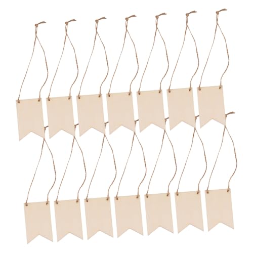 FUNOMOCYA 150 Stück Teiliges Quadratische Blanko Holzschilder aus Unbehandeltem Holz mit Juteschnur zum Bemalen Gravieren Basteln und Hängen Rustikale DIY Wanddekoration für Hochzeit Party von FUNOMOCYA