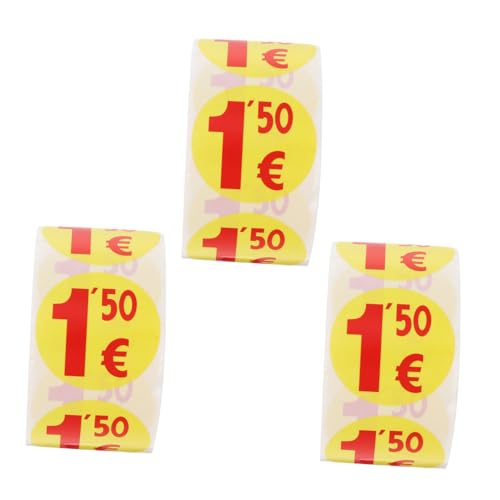 FUNOMOCYA 1500 Stück Preisetiketten Aufkleber Euro Rund Selbstklebend Langlebig für Supermarkt Mehrzwecketiketten Klein Leicht Ablesbar für Verkaufsaktionen FUNOMOCYA 1500 Stück Preisetiketten Aufkleber Euro Rund Selbstklebend Langlebig für Supermarkt Mehrzwecketiketten Klein Leicht Ablesbar für Verkaufsaktionen von FUNOMOCYA