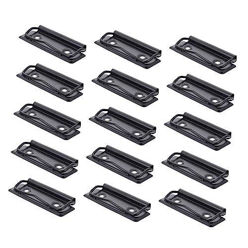 FUNOMOCYA 15Stücke Montierbare Klemmscheiben Clips aus Büro Clipboard Clips für Dokumente Langlebig und Praktisch für Büro und Schule von FUNOMOCYA