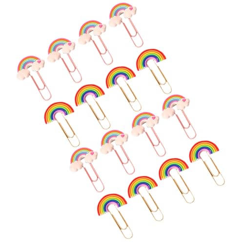 FUNOMOCYA 16 Stück Teiliges Bunte Büroklammern aus PVC und Metall Vielseitige Lesezeichen Dokumentenclips Kleine Farbige Aktenklammern für Büro Schule und Zuhause Praktische und Langlebige FUNOMOCYA 16 Stück Teiliges Bunte Büroklammern aus PVC und Metall Vielseitige Lesezeichen Dokumentenclips Kleine Farbige Aktenklammern für Büro Schule und Zuhause Praktische und Langlebige von FUNOMOCYA