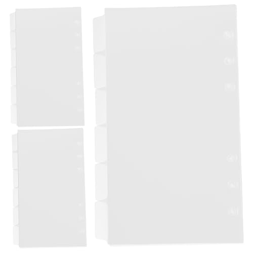 FUNOMOCYA 18 Blatt Teiliges Pvc register mit Löchern Transparente Lose Beschreibbare Registerkarten Organizer für Notizbücher Planer und Büroordner FUNOMOCYA 18 Blatt Teiliges Pvc register mit Löchern Transparente Lose Beschreibbare Registerkarten Organizer für Notizbücher Planer und Büroordner von FUNOMOCYA