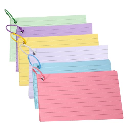 FUNOMOCYA 1Satz Karteikarten mit Leeren Notizkarten Papiermaterial für Vokabeln Büro Schule und Kreative Notizen mit Metallbinderring Tragbar und Praktisch für Reisen FUNOMOCYA 1Satz Karteikarten mit Leeren Notizkarten Papiermaterial für Vokabeln Büro Schule und Kreative Notizen mit Metallbinderring Tragbar und Praktisch für Reisen von FUNOMOCYA