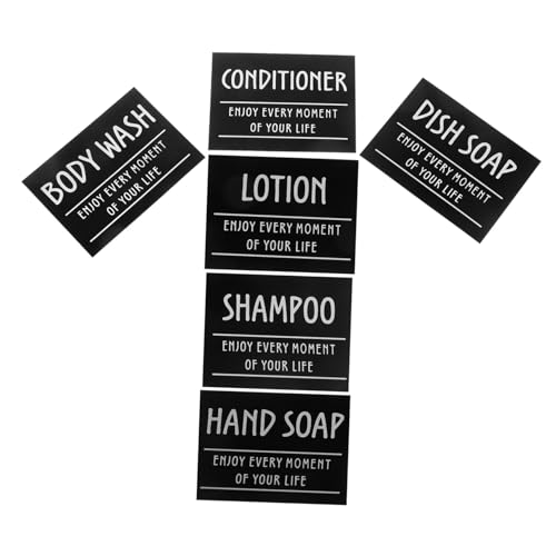FUNOMOCYA 1Satz Wasserdichten Badezimmeretiketten für Flaschen Minimalistische Aufkleber für Handshampoo und Duschgel zur Organisation im Bad FUNOMOCYA 1Satz Wasserdichten Badezimmeretiketten für Flaschen Minimalistische Aufkleber für Handshampoo und Duschgel zur Organisation im Bad von FUNOMOCYA