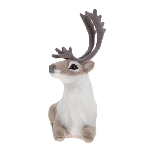 FUNOMOCYA 1Stk Simulation Elchdekoration Kinder weihnachtsdeko Miniatur-Rentier Tisch-Rentierfigur Plüschfigur Spielzeug Wohnkultur Elchverzierung Tierfigurendekor FUNOMOCYA 1Stk Simulation Elchdekoration Kinder weihnachtsdeko Miniatur-Rentier Tisch-Rentierfigur Plüschfigur Spielzeug Wohnkultur Elchverzierung Tierfigurendekor von FUNOMOCYA