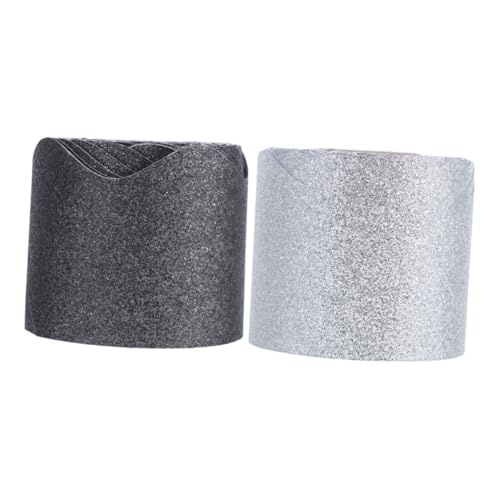 FUNOMOCYA 2 Rollen Glitzernde Pinnwandbordüren im Wellenmuster Dekorative Bordüren für Schul und Bürodekoration Funkelnde Glitzerkanten für Kreative Projekte FUNOMOCYA 2 Rollen Glitzernde Pinnwandbordüren im Wellenmuster Dekorative Bordüren für Schul und Bürodekoration Funkelnde Glitzerkanten für Kreative Projekte von FUNOMOCYA