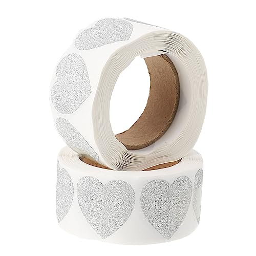 FUNOMOCYA 2 Rollen Herzförmige Aufkleber Selbstklebende Etiketten für und Dekoration pro Rolle für Einladungen Blumensträuße und Verpackungen FUNOMOCYA 2 Rollen Herzförmige Aufkleber Selbstklebende Etiketten für und Dekoration pro Rolle für Einladungen Blumensträuße und Verpackungen von FUNOMOCYA