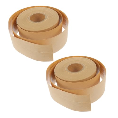 FUNOMOCYA 2 Rollen Papier Klebeband Streifen Verpackung gummiert dekoratives Klebeband klebrig selbst packing tape paketband paketklebeband Dichtungszubehör Hitzebeständiges Band Light Brown FUNOMOCYA 2 Rollen Papier Klebeband Streifen Verpackung gummiert dekoratives Klebeband klebrig selbst packing tape paketband paketklebeband Dichtungszubehör Hitzebeständiges Band Light Brown von FUNOMOCYA