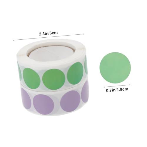 FUNOMOCYA 2 Rollen Selbstklebende Markierungsaufkleber Farbige Kleine Punkte Etiketten für Klassifizierung Praktische Langlebige Papieretiketten zum Beschriften und Organisieren Zuhause FUNOMOCYA 2 Rollen Selbstklebende Markierungsaufkleber Farbige Kleine Punkte Etiketten für Klassifizierung Praktische Langlebige Papieretiketten zum Beschriften und Organisieren Zuhause von FUNOMOCYA