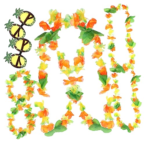 FUNOMOCYA 2 Sätze Blumenkränze mit Ananas Sonnenbrille Dekorative Kostüme für Feierlichkeiten Accessoire für Unvergessliche FUNOMOCYA 2 Sätze Blumenkränze mit Ananas Sonnenbrille Dekorative Kostüme für Feierlichkeiten Accessoire für Unvergessliche von FUNOMOCYA