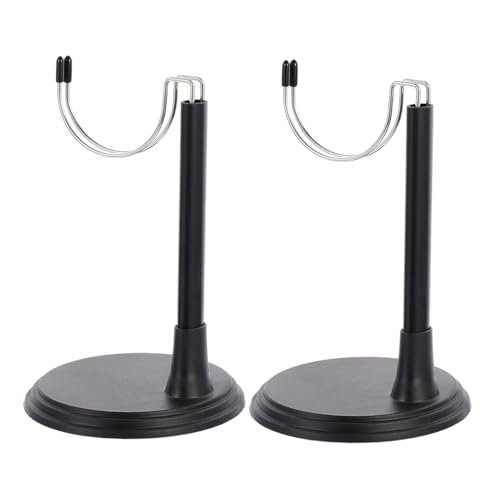 FUNOMOCYA 2 Sätze Doll Display Rack Schwarz Puppenhalter Verstellbarer Ständer für Figuren und Modellpuppen als Dekoration von Kinderzimmern von FUNOMOCYA