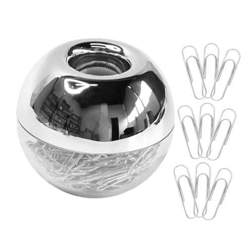 FUNOMOCYA 2 Sätze Metall-paperclips mit Magnetbox Dekorative Kleine Büroklammern Vielseitige Lesezeichen für Schule und Büro Starke Haftung für Papierorganisation und Kreative von FUNOMOCYA