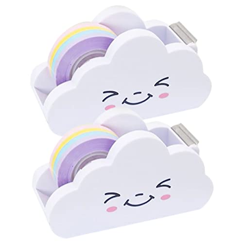 FUNOMOCYA 2 Sätze Professioneller Klebebandabroller Teiliges Praktischer Klebeband Cutter für Büro Schule und Zuhause Design für Kreative Projekte und von FUNOMOCYA